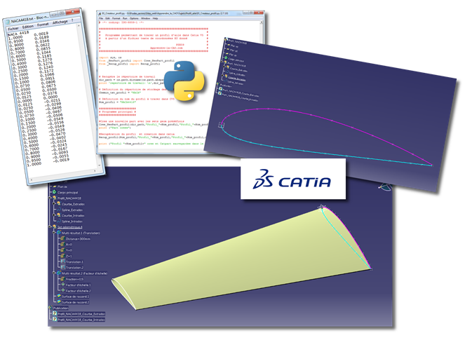 Catia V5 - python générateur de profil d'aile