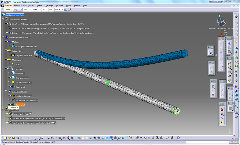 Atelier Catia V5 generative structural analysis Atelier Catia V5 generative structural analysis