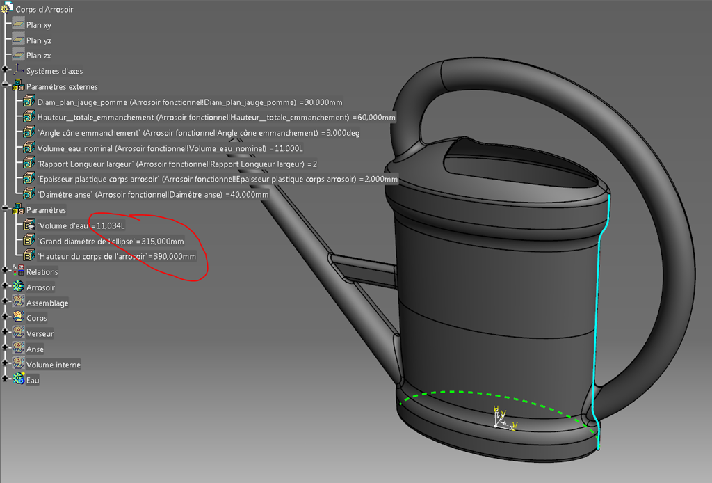 Catia V5 atelier Product Engineering Optimizer Optimisation résultat Catia V5 atelier Product Engineering Optimizer Optimisation résultat