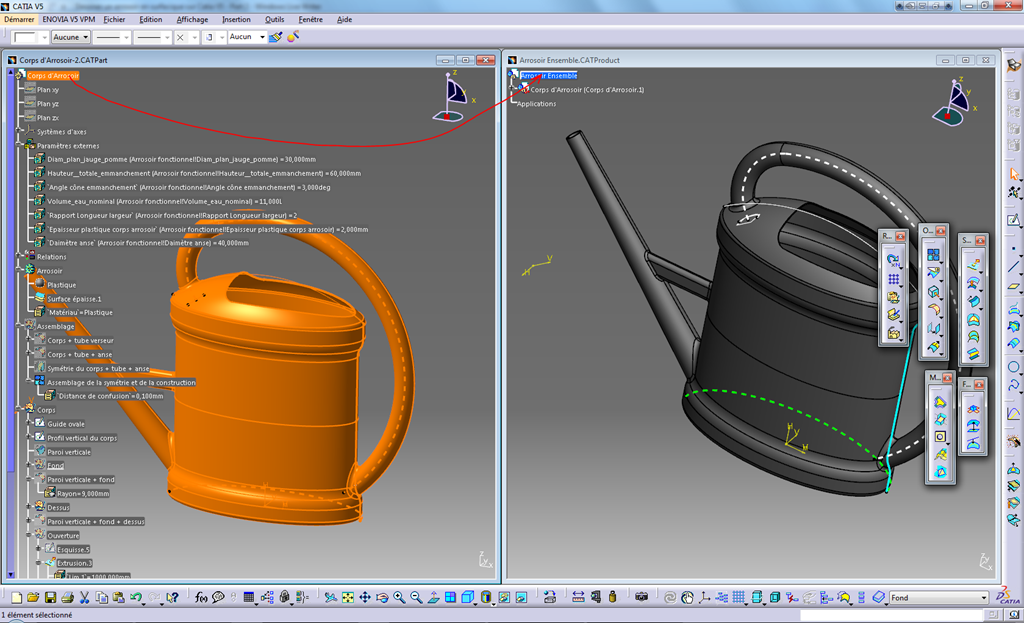 Catia V5 arrosoir assemblage catproduct ajouter Part Catia V5 arrosoir assemblage catproduct ajouter Part
