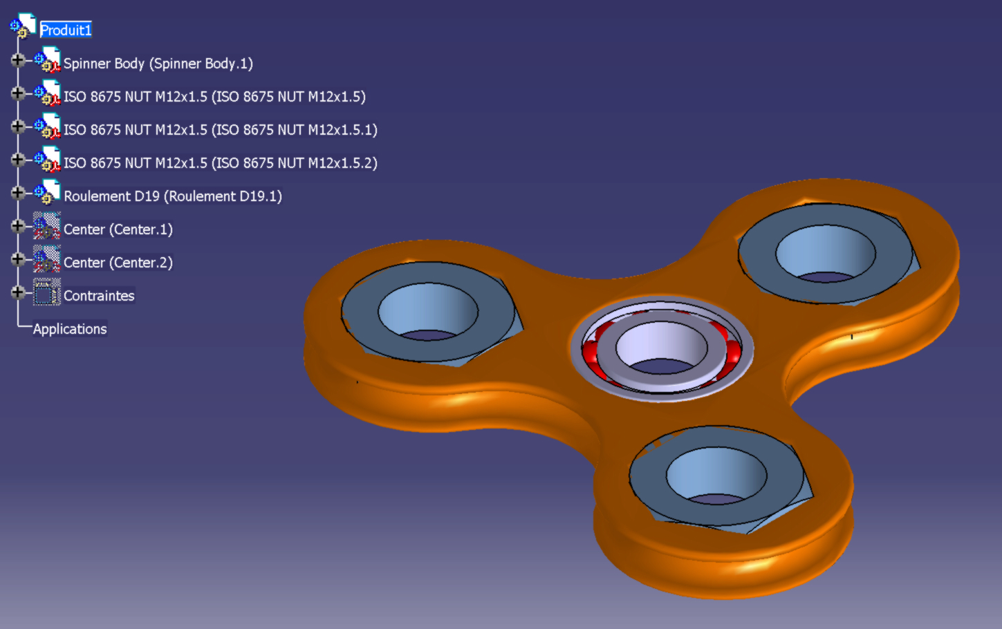 Catia V5 - Hand Spinner