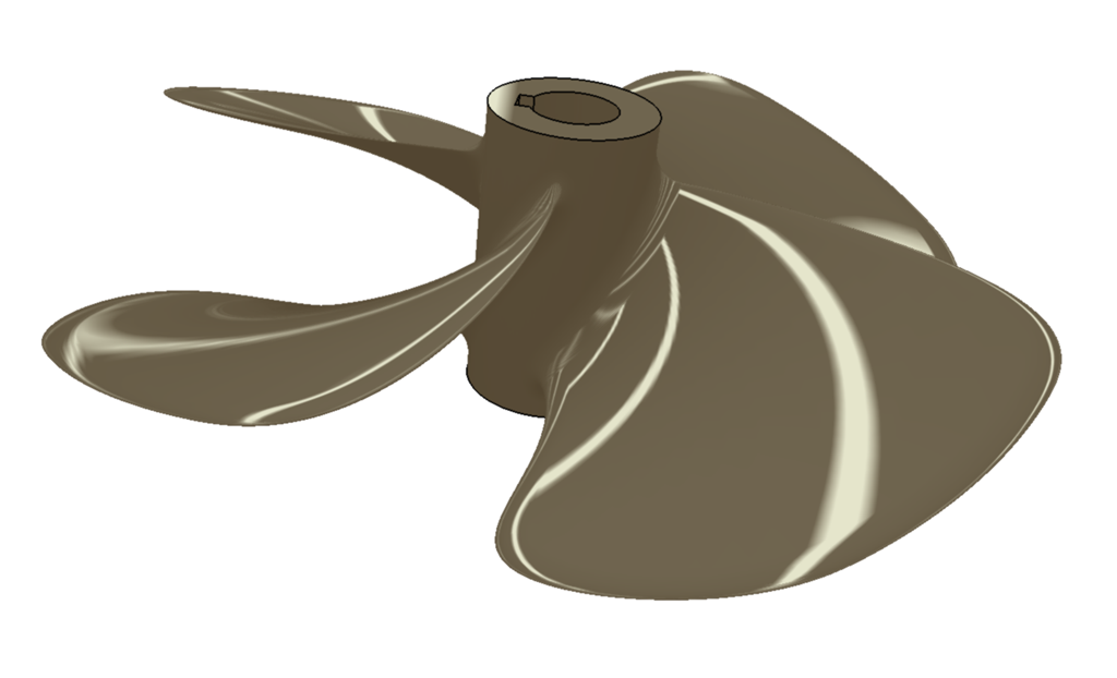 Catia V5 - Helice marine - Helice finie quadripale Catia V5 - Helice marine - Helice finie quadripale