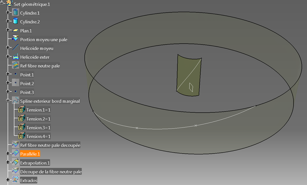 Catia V5 - Helice marine - éléments départ Catia V5 - Helice marine - éléments départ